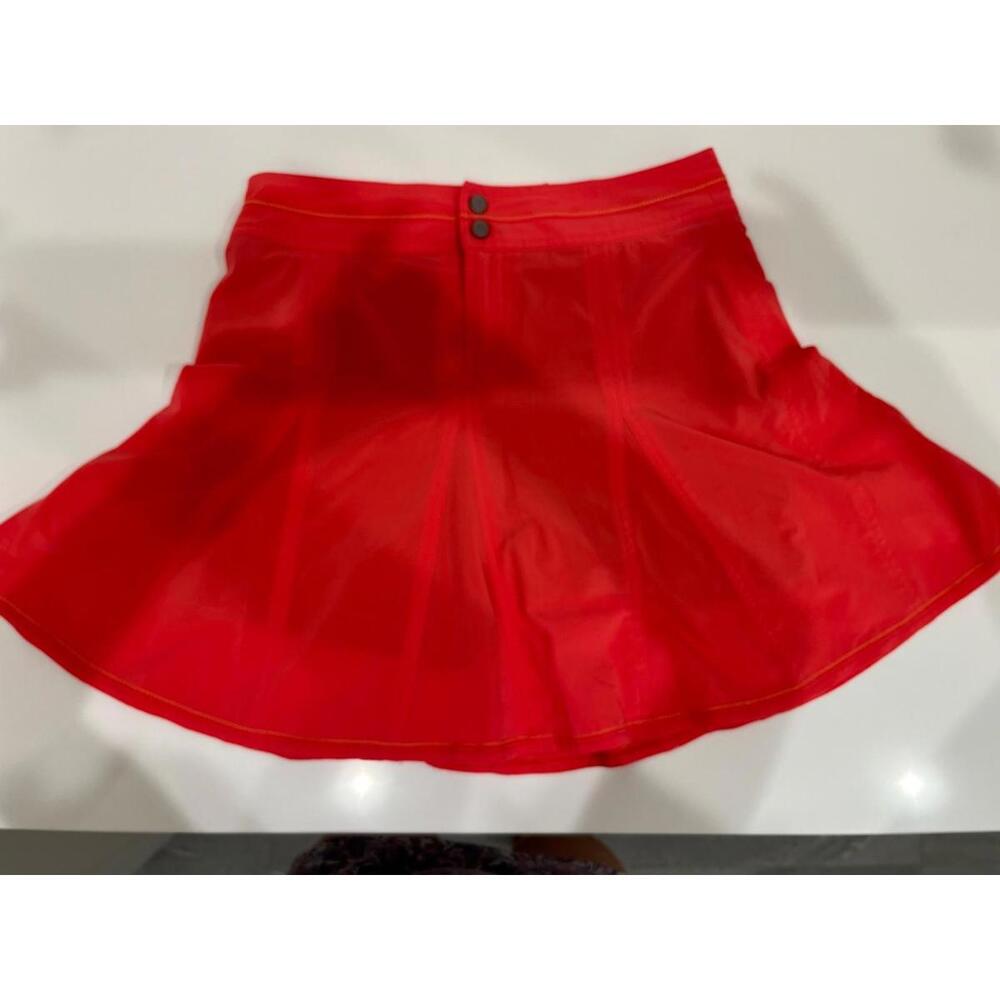 Coral Red Golf, Tennis, Pickleball Pleated Skort